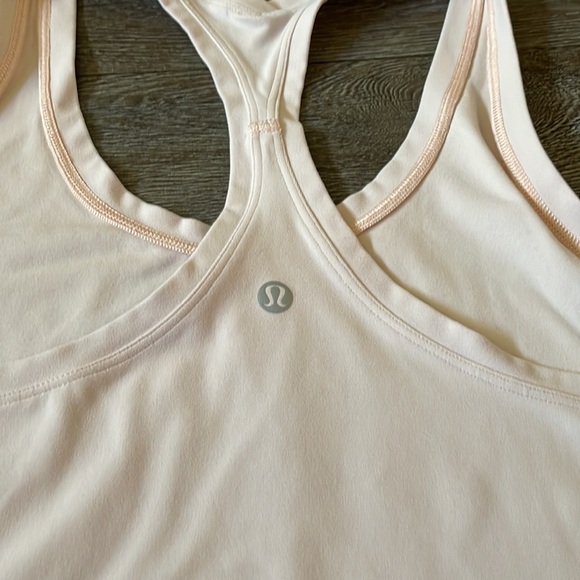 Like New Lululemon Cool Racerback Tank Top size 10 light pink Nulu - Picture 3 of 3